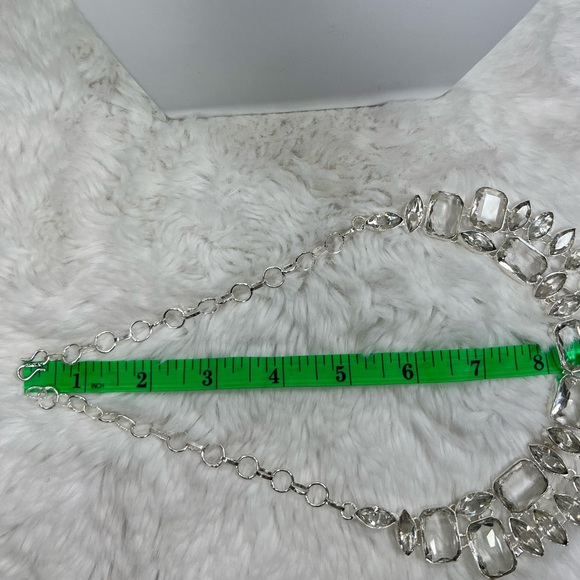 White Topaz 925 Large Necklace & Bracelet Set - Picture 6 of 8
